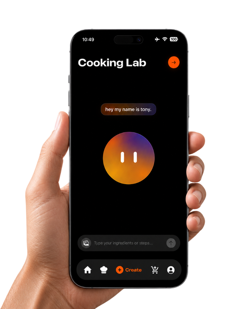 Aprony Cooking Lab App Mockup